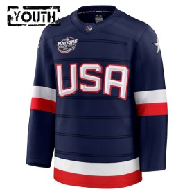Lasten USA Pelipaita Custom 4 Nations Face Off 2025 Fanatics Premium Navy